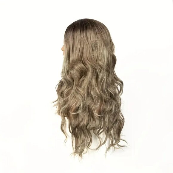 NWT Elegant Ombre Blonde Wig 4x1 Lace Front, Loose Wave Synthetic Hair - Picture 3 of 11